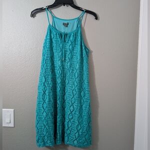 Lily Rose Turquoise Sleeveless Dress